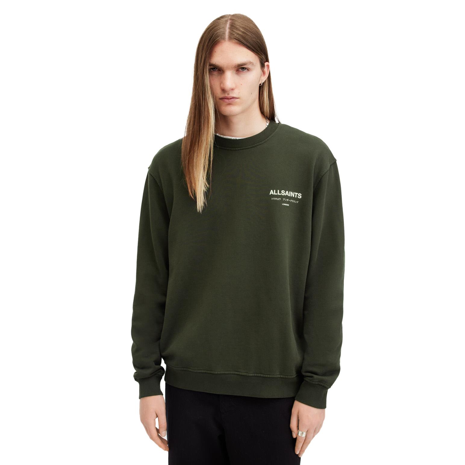 AllSaints Underground Relaxed Fit Crew Neck Sweatshirt